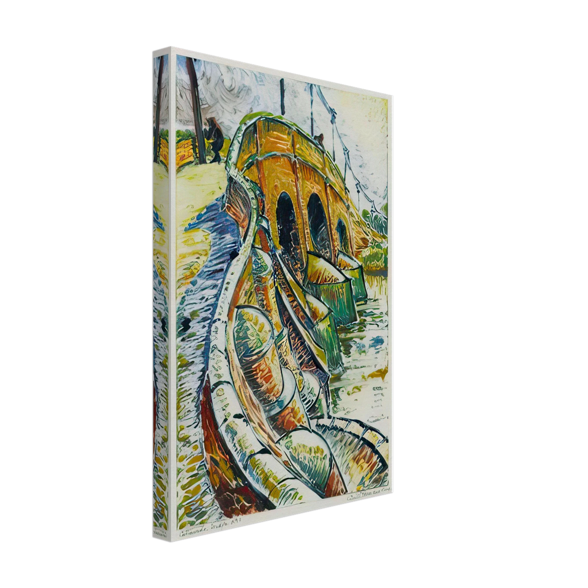Cattawade Bridge by Cyril Power, canvas, view 2