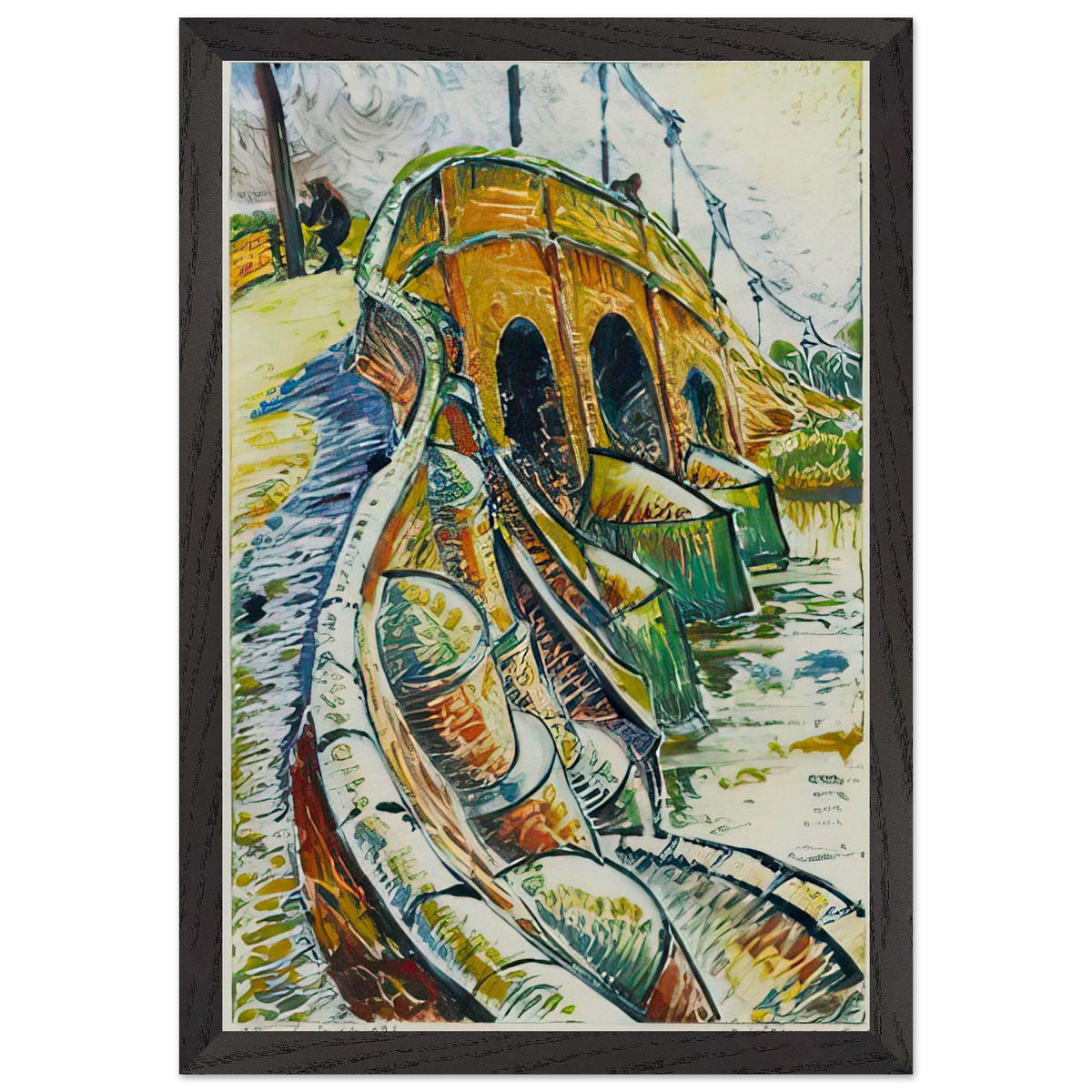 Cattawade Bridge by Cyril Power, framed poster, view 2