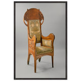 Chair by Henri Jules Ferdinand Bellery-Defonaines, framed poster