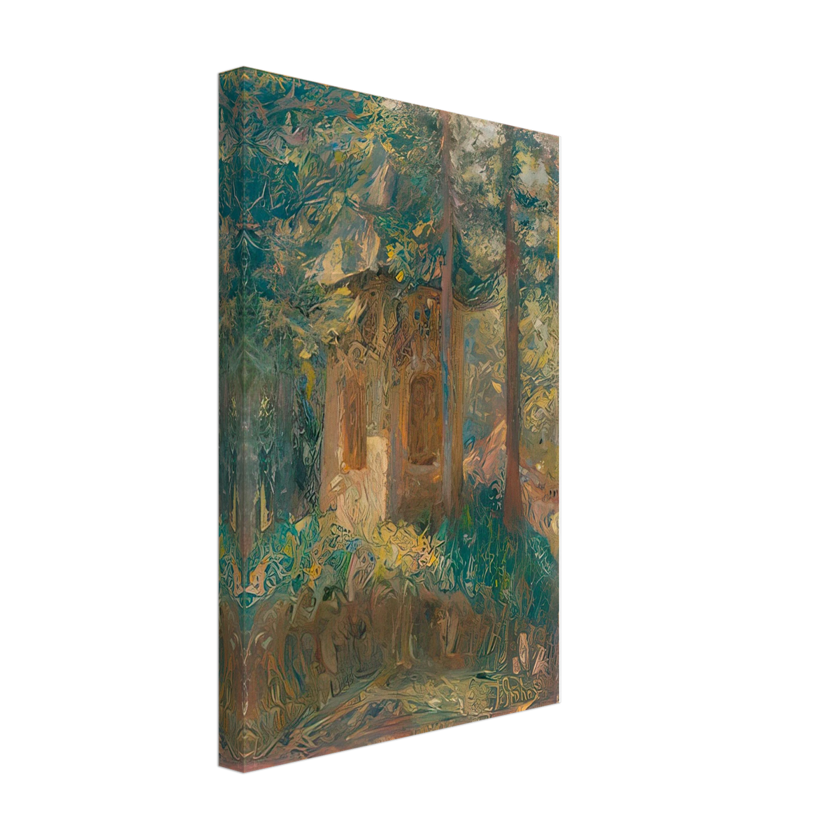 Chapel by Ivan Grohar, canvas, view 2