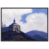Chapel of St. Sergius at the Crossroads by Nicholas Roerich, framed poster, view 3