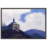 Chapel of St. Sergius at the Crossroads by Nicholas Roerich, framed poster