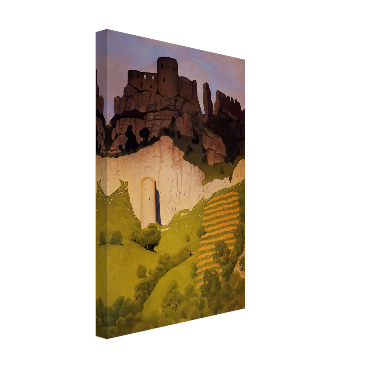 Chateau Gaillard at Andelys by Felix Vallotton, canvas, view 2
