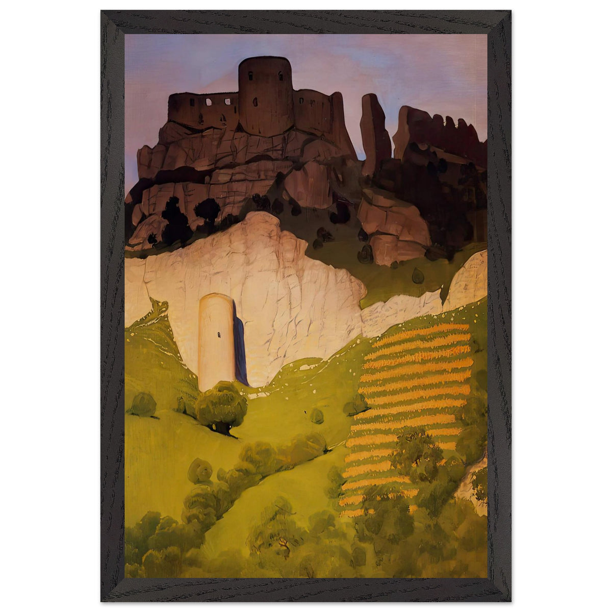 Chateau Gaillard at Andelys by Felix Vallotton, framed poster, view 2