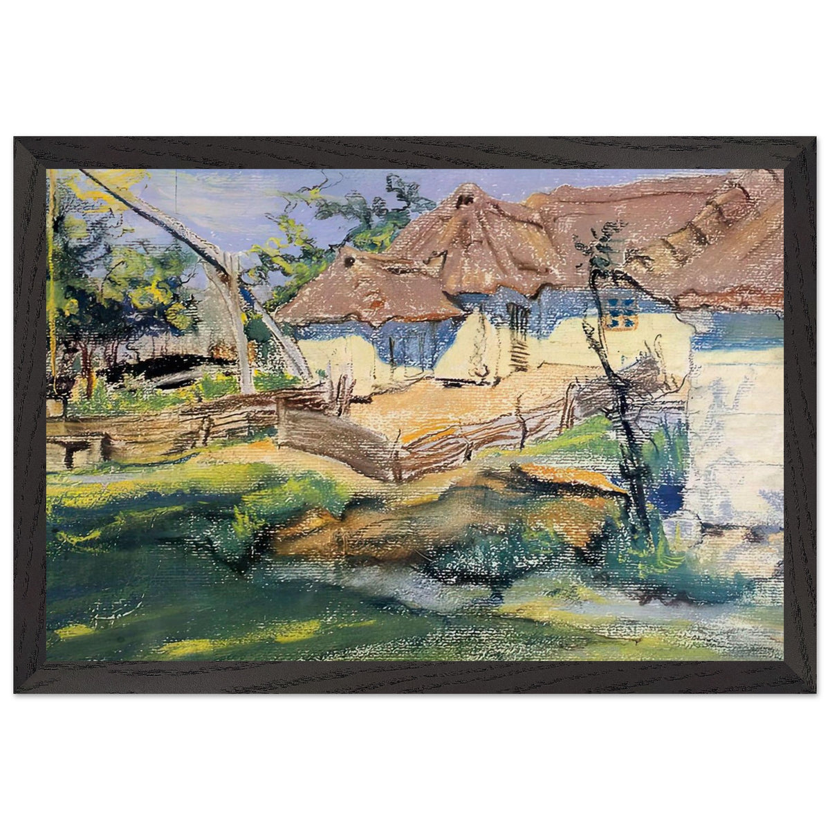 Chaty W Grebowie by Stanisław Wyspiański, framed poster, view 2
