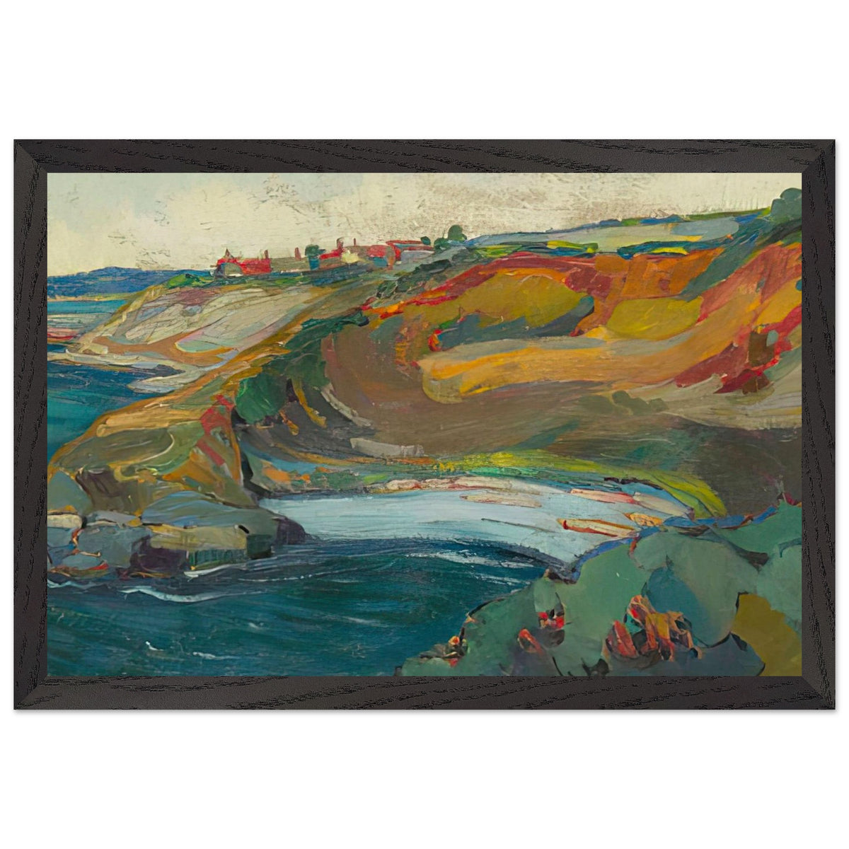Chemainus Bay, Vancouver Island by Emily Carr, framed poster, view 2
