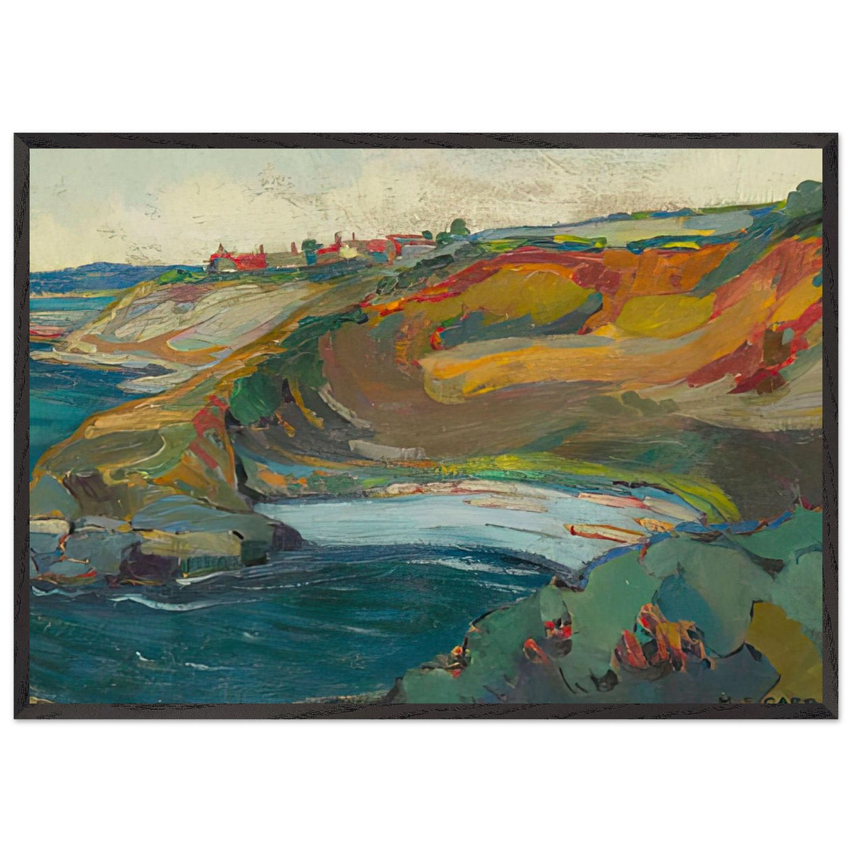 Chemainus Bay, Vancouver Island by Emily Carr, framed poster, view 3