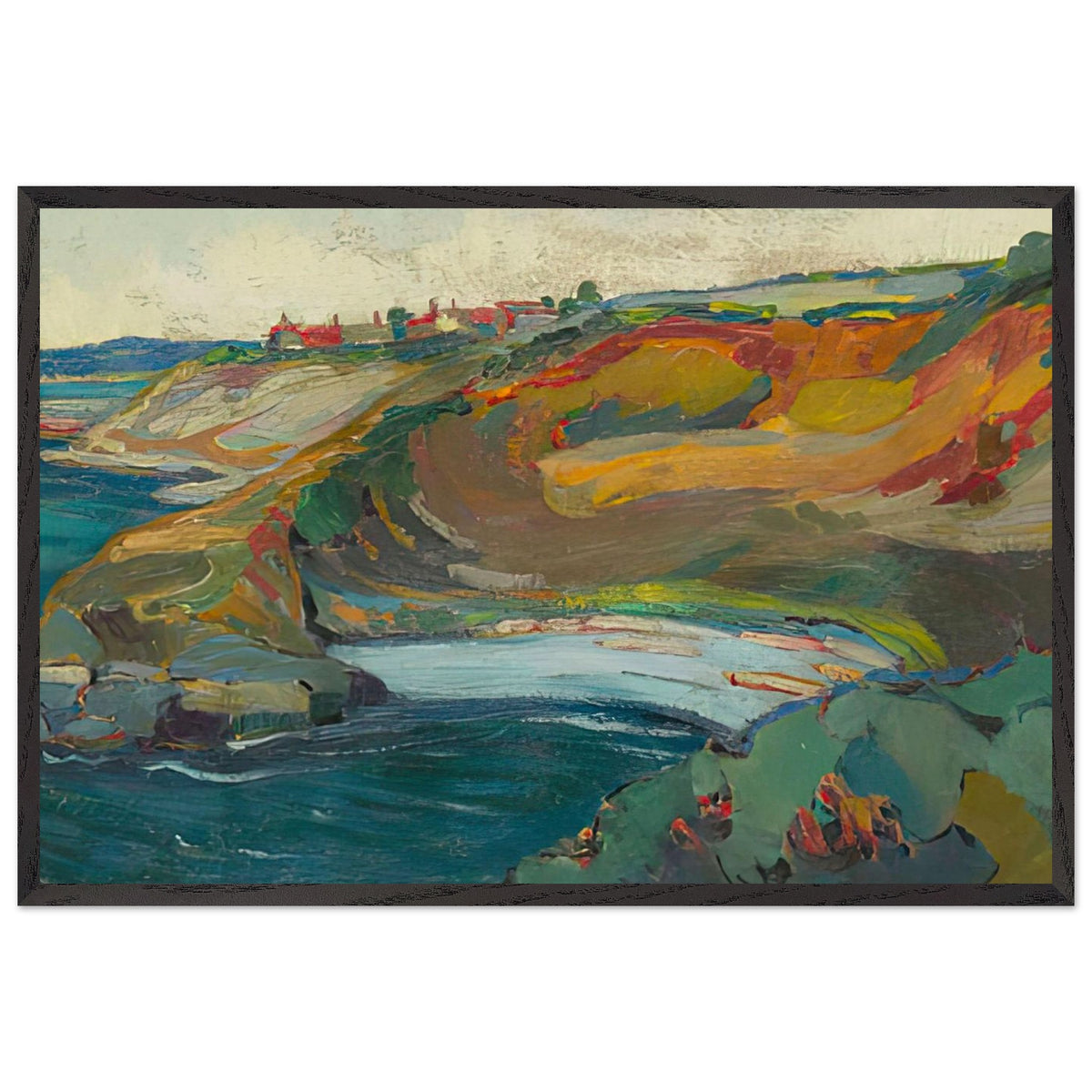 Chemainus Bay, Vancouver Island by Emily Carr, framed poster