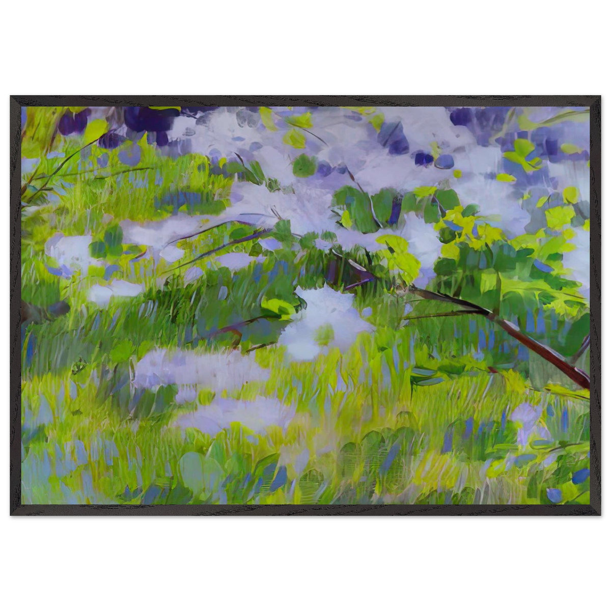 Cherry Trees in Blossom by Victor Borisov-Musatov, framed poster, view 3
