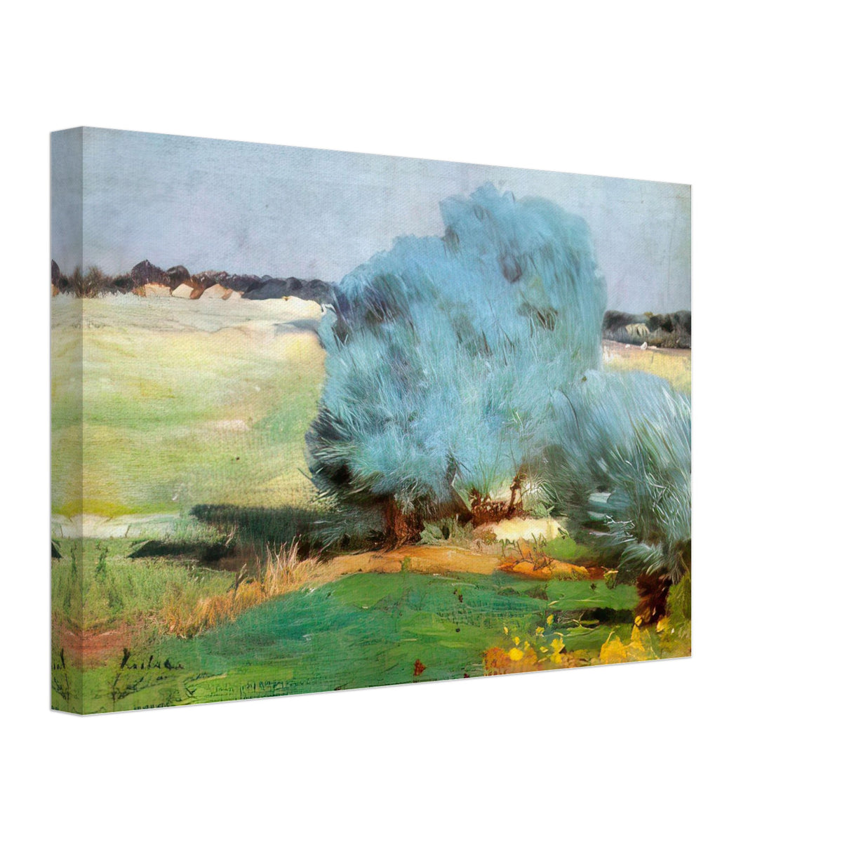 Chiajna Willows by Stefan Luchian, canvas, view 2