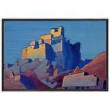 Chiktan Citadel in Himalayas by Nicholas Roerich, framed poster