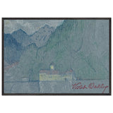 Chillon Castle, Lake Geneva by Violet Oakley, framed poster, view 3