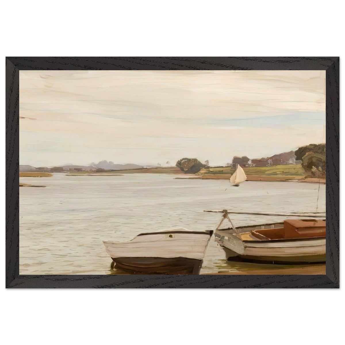 Christchurch Estuary Scene by Algernon Talmage, framed poster, view 2