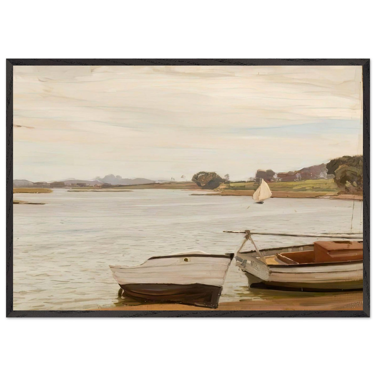 Christchurch Estuary Scene by Algernon Talmage, framed poster, view 3