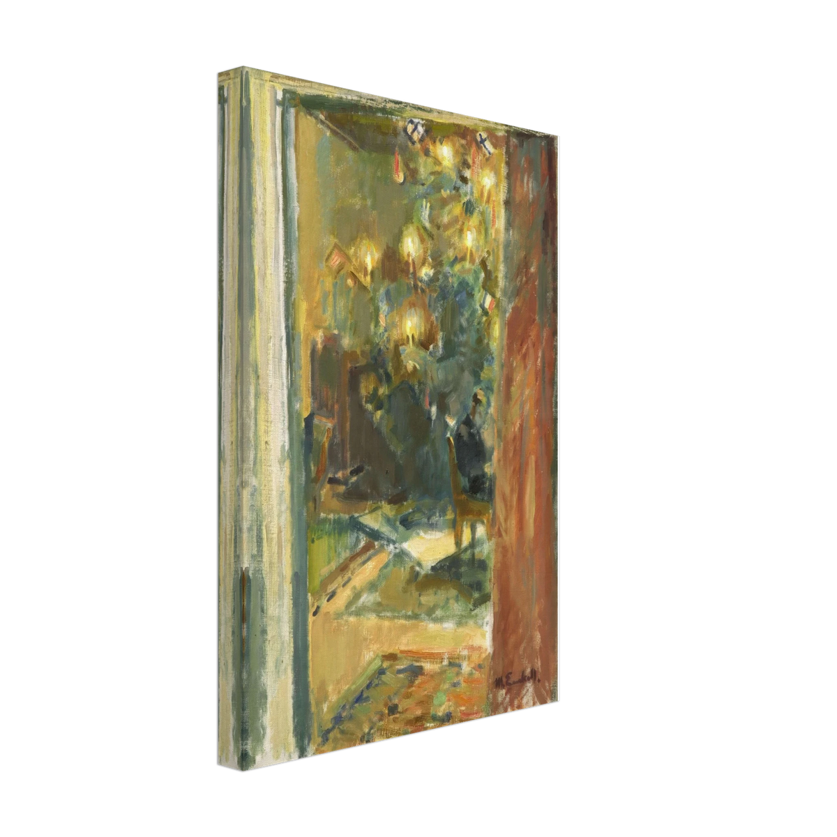 Christmas Tree in the Hall of Kilo Mansion by Magnus Enckell, canvas, view 2