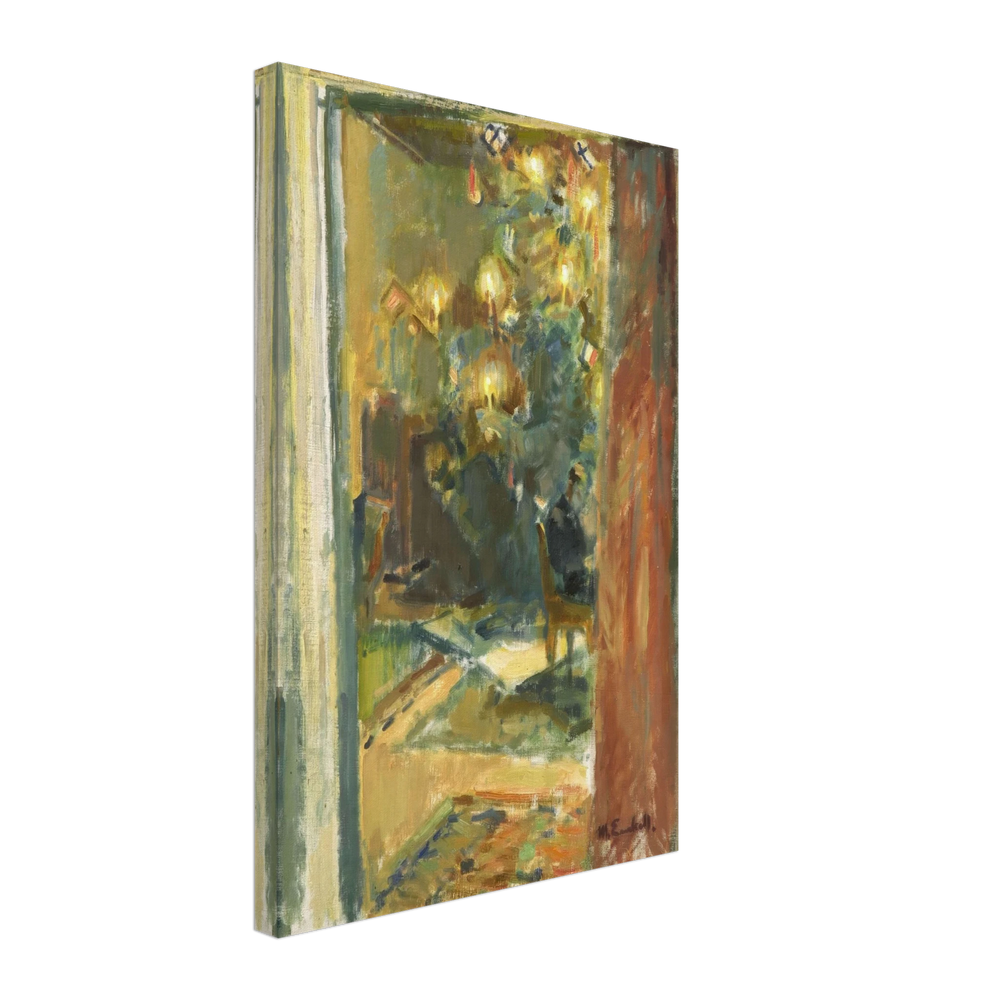 Christmas Tree in the Hall of Kilo Mansion by Magnus Enckell, canvas