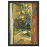 Christmas Tree in the Hall of Kilo Mansion by Magnus Enckell, framed poster, view 2