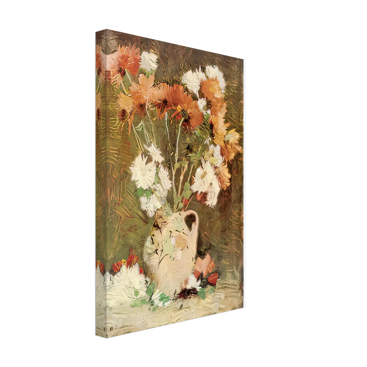 Chrysanthemums by Stefan Luchian, canvas, view 2