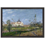 Church at Notre Dame at Vaudreuil by Gustave Loiseau, framed poster, view 2