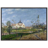 Church at Notre Dame at Vaudreuil by Gustave Loiseau, framed poster, view 3