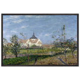 Church at Notre Dame at Vaudreuil by Gustave Loiseau, framed poster