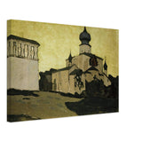 Church of Assumption in Pskov by Nicholas Roerich, canvas
