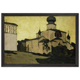 Church of Assumption in Pskov by Nicholas Roerich, framed poster, view 2