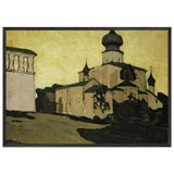 Church of Assumption in Pskov by Nicholas Roerich, framed poster, view 3