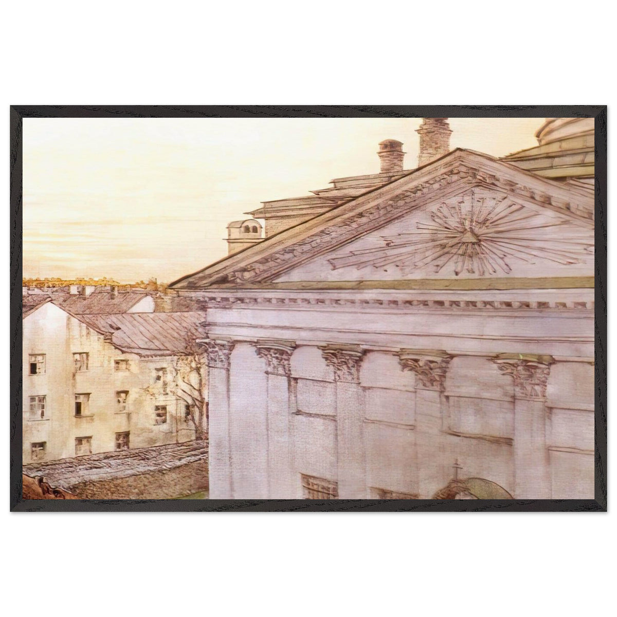 Church of St. Catherine in St. Petersburg by Alexandre Benois, framed poster