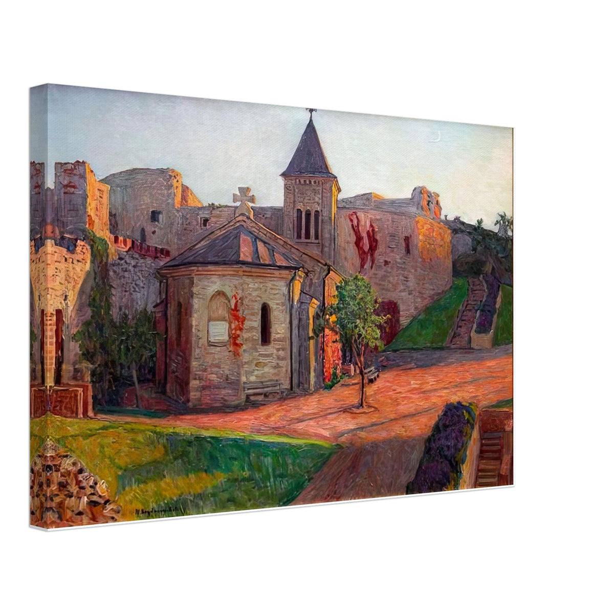 Church View by Nikolay Bogdanov-Belsky, canvas