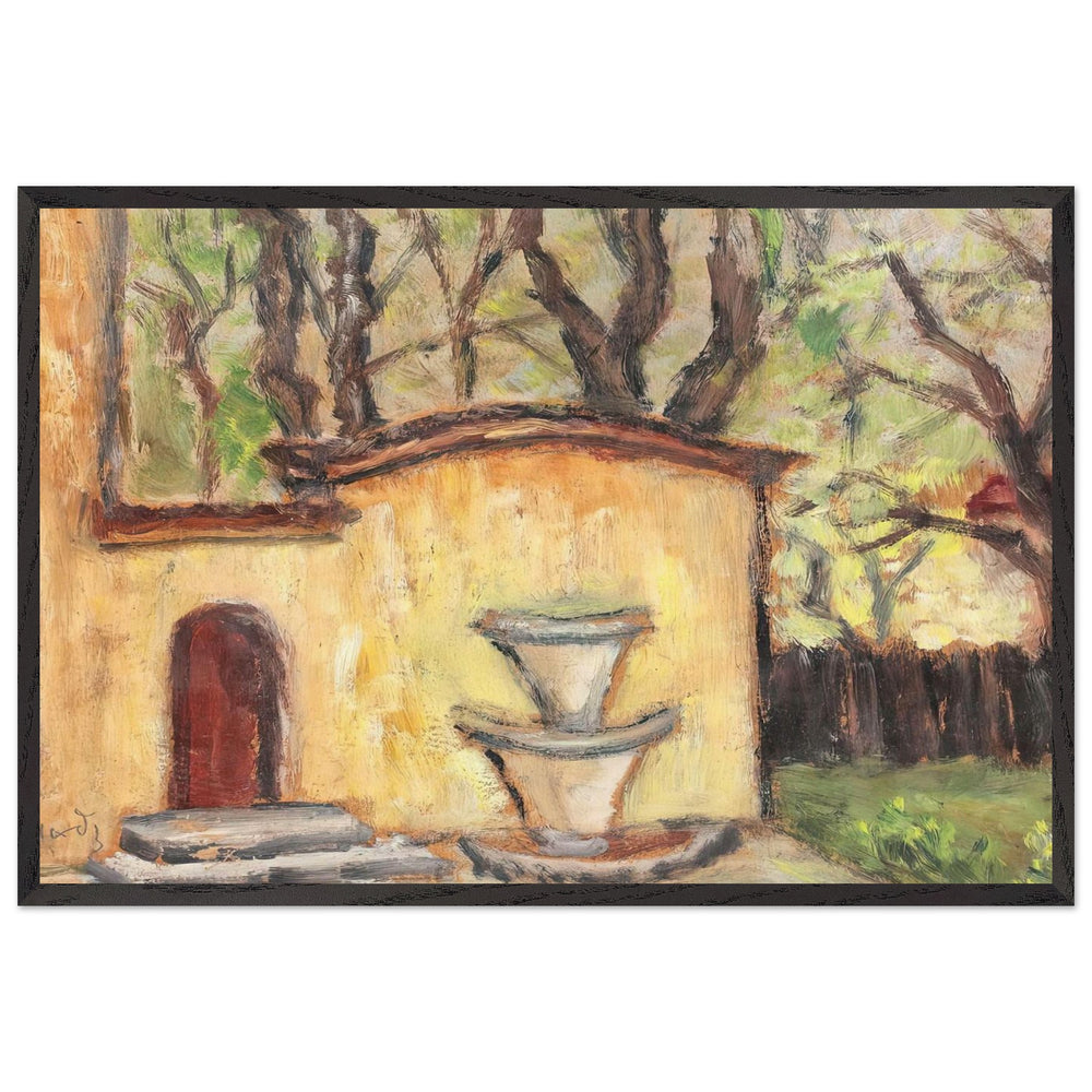 Cişmeaua de pe strada Spătarului by Theodor Pallady, framed poster