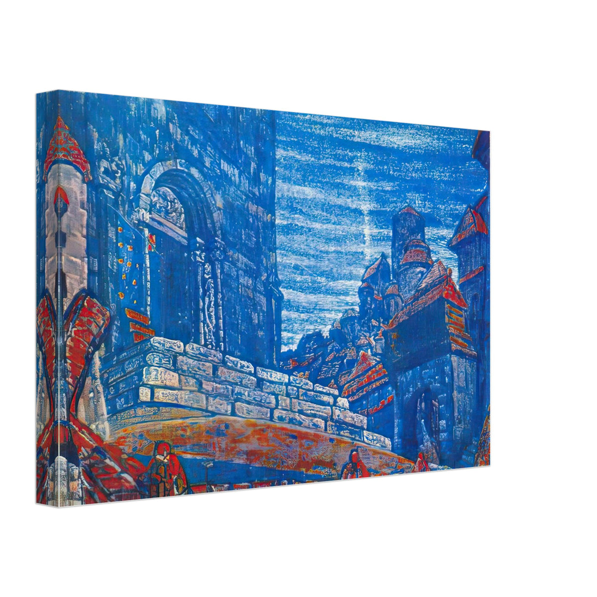 City by Nicholas Roerich, canvas, view 2