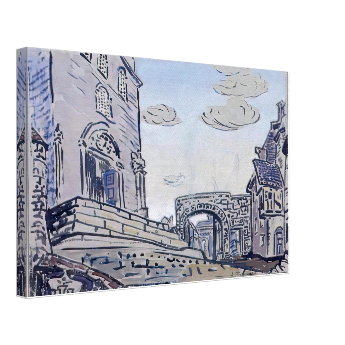 City by Nicholas Roerich, canvas