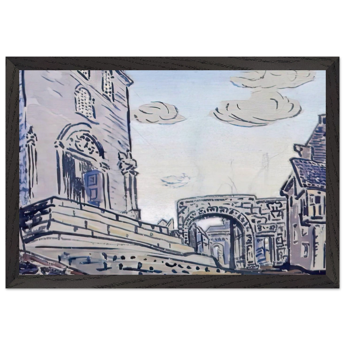 City by Nicholas Roerich, framed poster, view 2