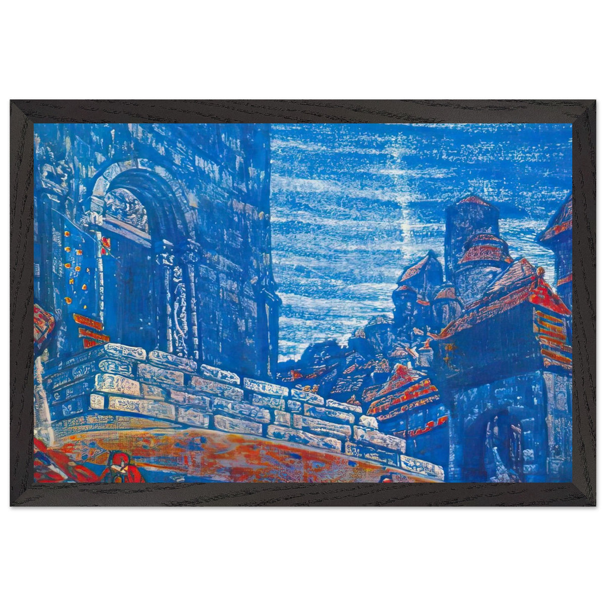 City by Nicholas Roerich, framed poster, view 2