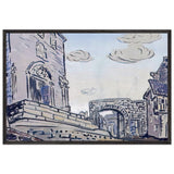 City by Nicholas Roerich, framed poster