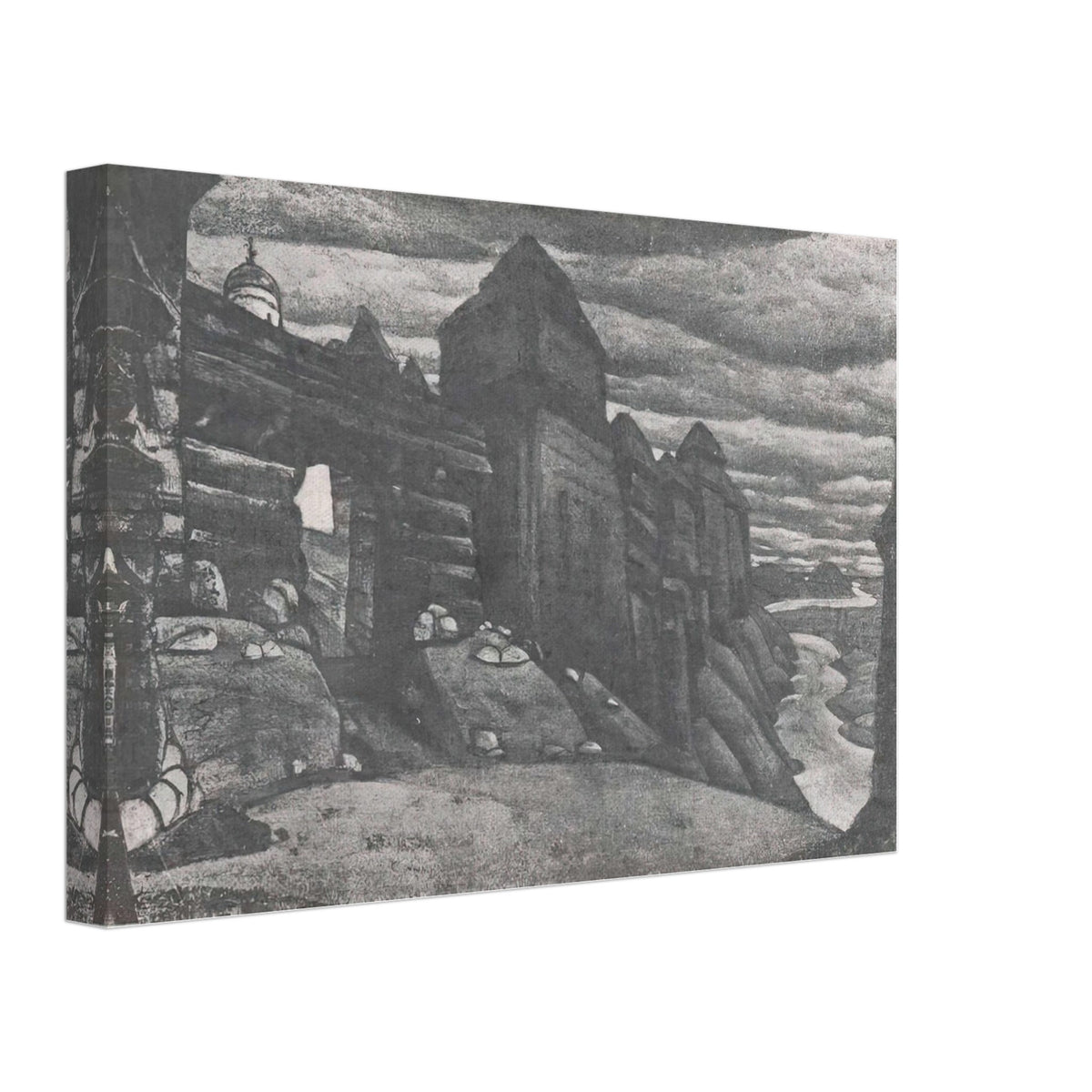 City Wall by Nicholas Roerich, canvas, view 2