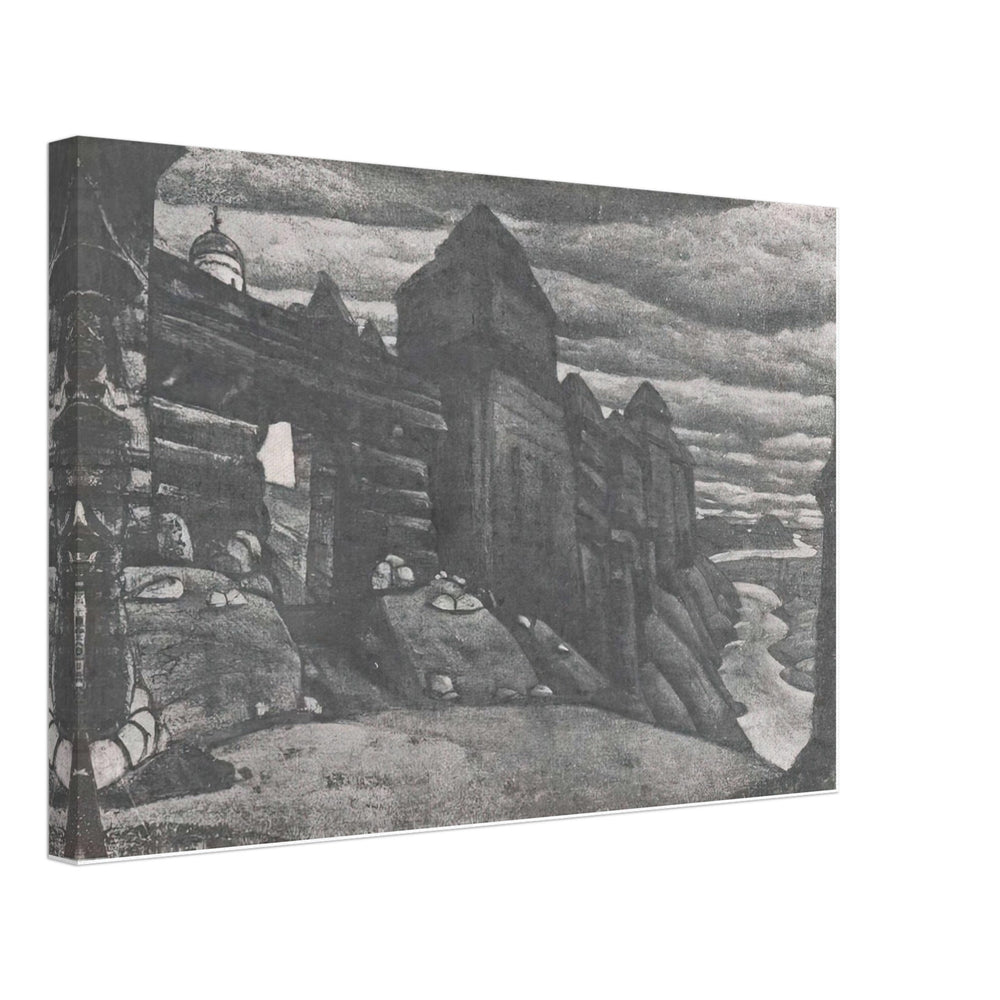 City Wall by Nicholas Roerich, canvas
