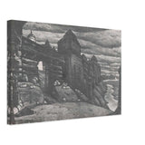 City Wall by Nicholas Roerich, canvas