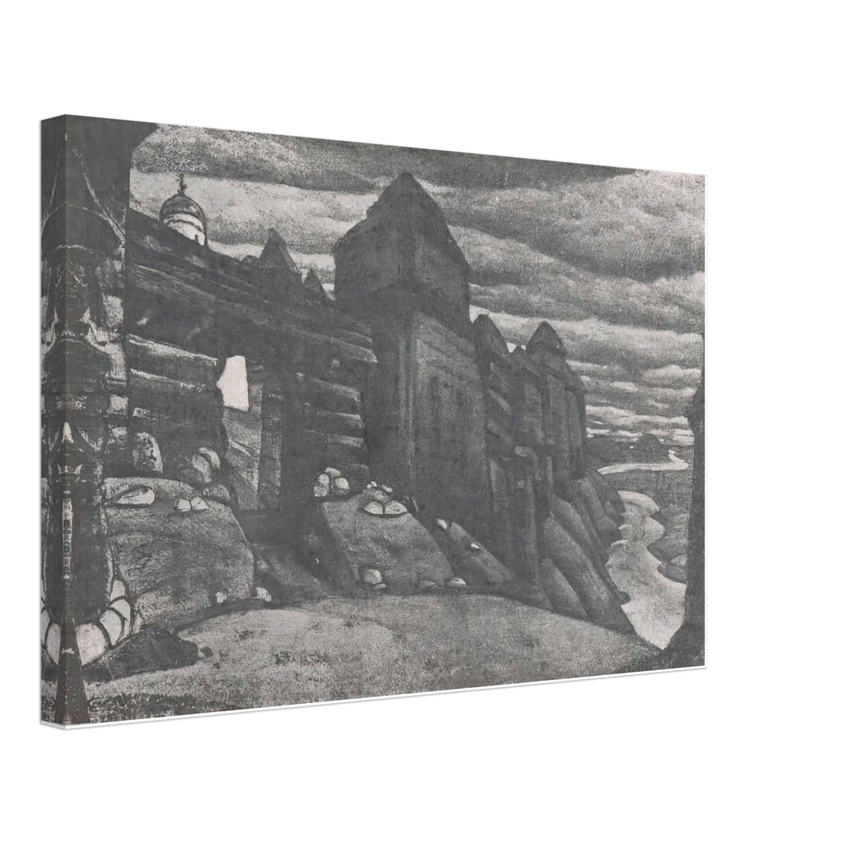 City Wall by Nicholas Roerich, canvas
