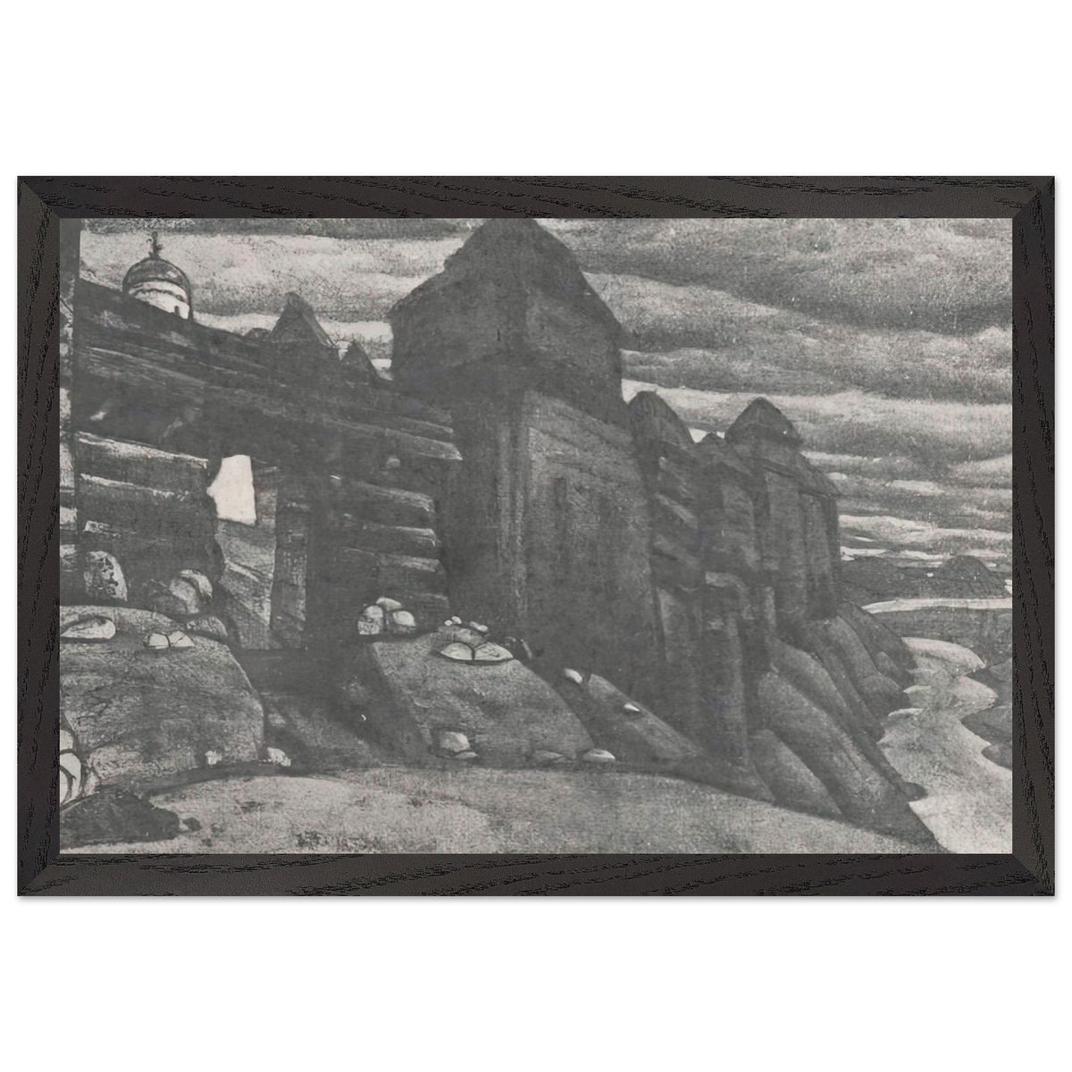 City Wall by Nicholas Roerich, framed poster, view 2