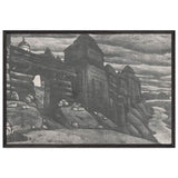 City Wall by Nicholas Roerich, framed poster