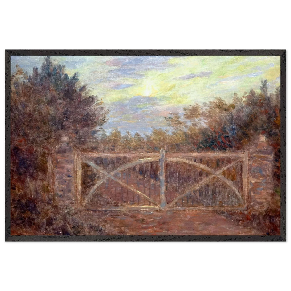 Clair De Lune À Camiers by Marie Duhem, framed poster