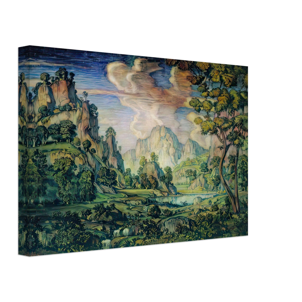 Classical Landscape by Konstantin Bogaevsky, canvas, view 2
