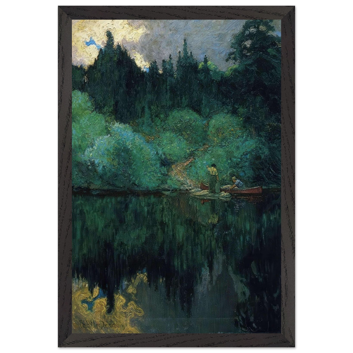 Clearing After Rain, Maganatawan River, Ontario by J. E. H. MacDonald, framed poster, view 2
