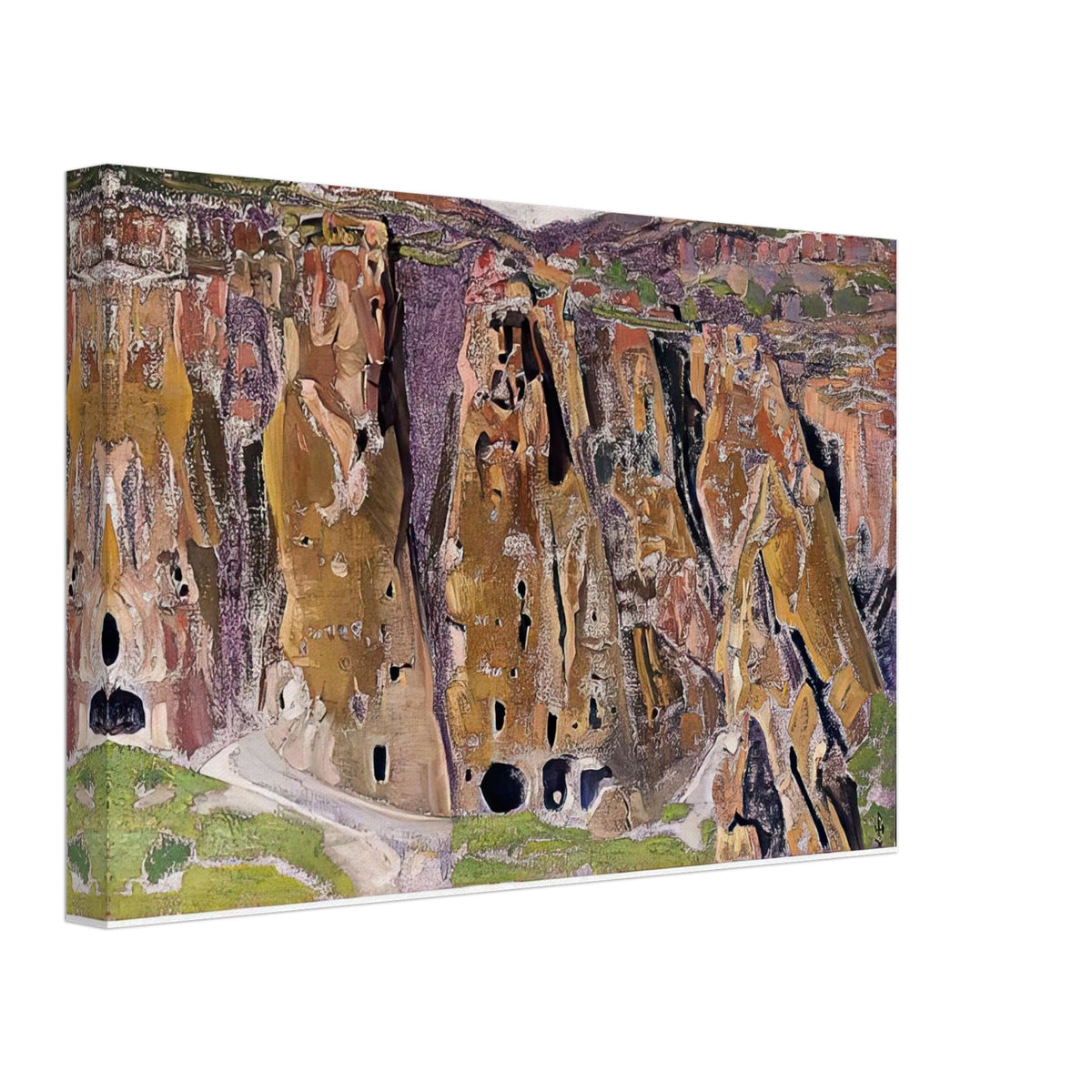 Cliff Dwellings (Arizona) by Nicholas Roerich, canvas, view 2