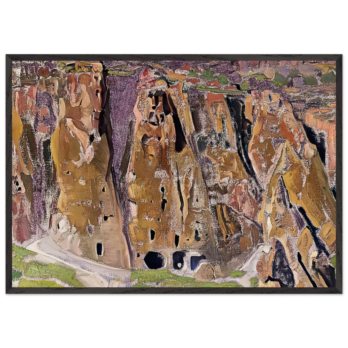 Cliff Dwellings (Arizona) by Nicholas Roerich, framed poster, view 3
