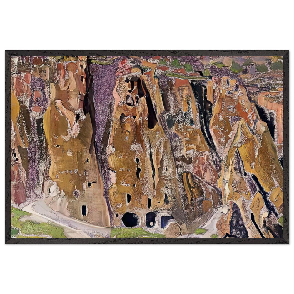 Cliff Dwellings (Arizona) by Nicholas Roerich, framed poster