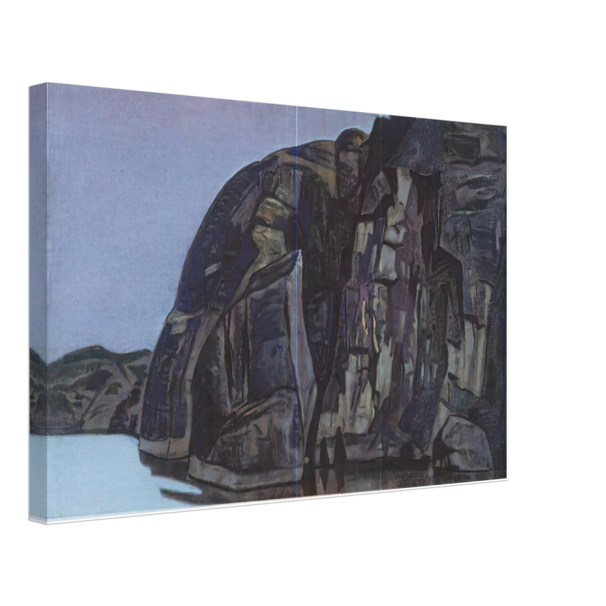 Cliff by Nicholas Roerich, canvas
