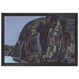 Cliff by Nicholas Roerich, framed poster, view 2